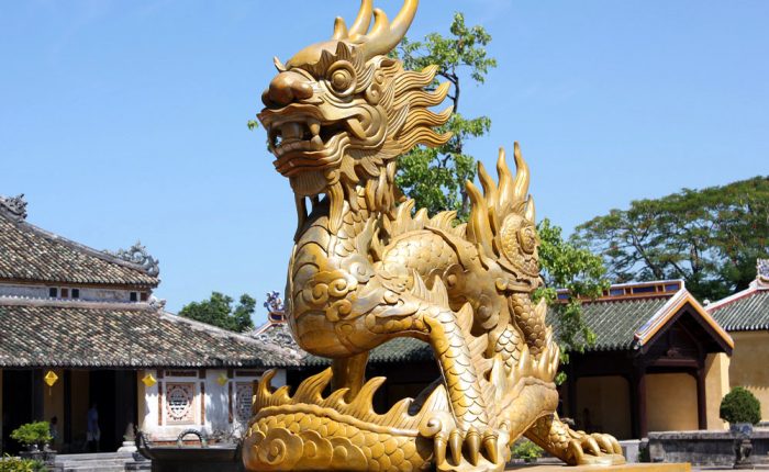 Hue - Golden Dragon at Imperial City 's Yard