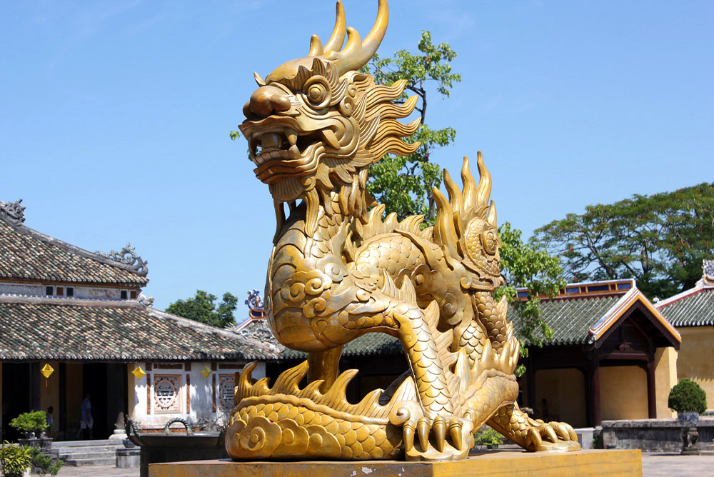 Hue - Golden Dragon at Imperial City 's Yard